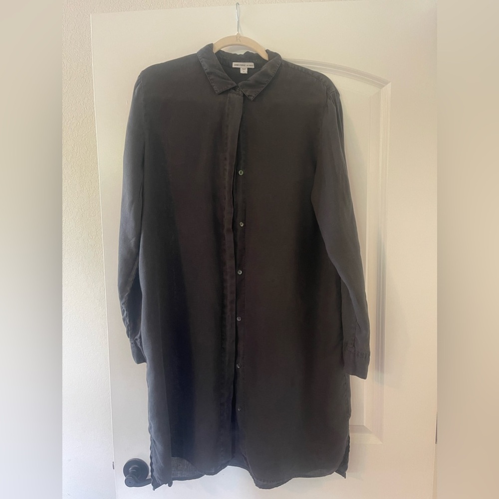 James Perse Linen Shirt Dress